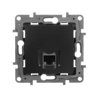 Розетка компьютерная RJ45 Legrand Etika 5 кат UTP антрацит 672641
