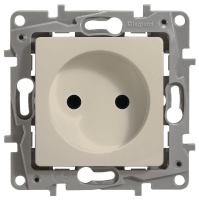 Розетка 2К Legrand Etika 16A 250V б/з винтовой зажим слоновая кость 672320