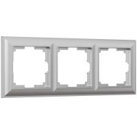Рамка Werkel Fiore на 3 поста серебряный WL14-Frame-03 4690389109126