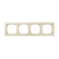 Рамка 4-постовая LK Studio (бежевый матовый) LK80 FLAT, 844402-1
