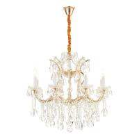 Подвесная люстра iLamp Diamond 6071-8 GD+CL