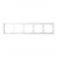Рамка 5-постовая Schneider Electric Merten D-Life MTN4050-6535