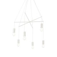 Подвесная люстра Ideal Lux Pop SP6 Bianco 186795
