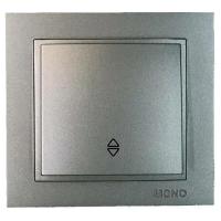 Выключатель одноклавишный Mono Electric Despina IP20 10A 250V антрацит 102-242425-109