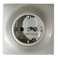 Розетка ABB Impuls Schuko с/з 16A 250V безвинтовой зажим шампань-металлик 2CKA002011A3791