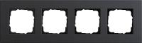 Рамка 4-постовая Gira Esprit Lenoleum-Multiplex антрацит 0214226