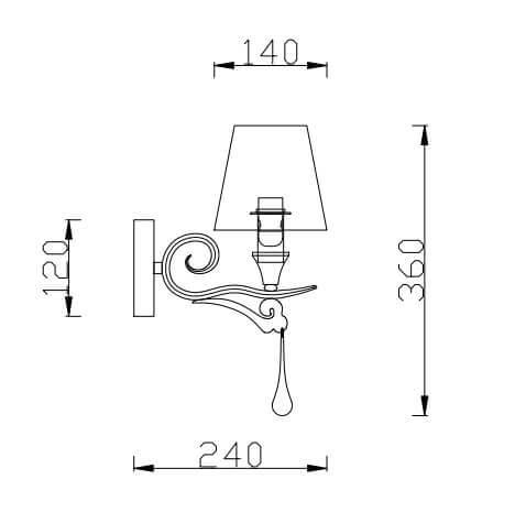 Бра Rivoli Barbara 8001-401 Б0038144 Бра Rivoli Barbara 8001-401 Б0038144