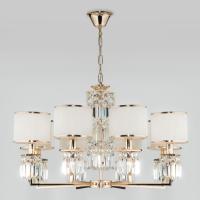 Подвесная люстра Eurosvet Zaffiro 10129/8 золото/прозрачный хрусталь Strotskis Smart