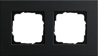 Рамка 2-постовая Gira Esprit черный 0212126