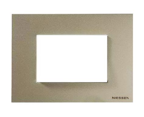 Рамка 3-модульная ABB Zenit итальянский стандарт шампань 2CLA247300N1901 Рамка 3-модульная ABB Zenit итальянский стандарт шампань 2CLA247300N1901