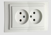 Розетка 2К двойная Mono Electric Larissa 16A 250V винтовое подключение белый 103-191905-121