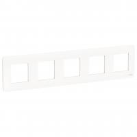 Рамка 5-постовая Schneider Electric Unica New NU201018