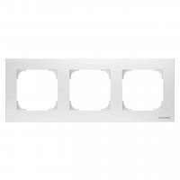 Рамка 3-постовая базовая ABB Sky альпийский белый 2CLA857310A1101