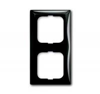 Рамка 2-постовая ABB Basic55 chateau-черный 2CKA001725A1507