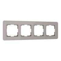 Рамка Werkel Elite на 4 поста дымчатый W0042417 4690389180798