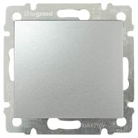 Переключатель одноклавишный промежуточный Legrand Valena 10A 250V алюминий 770107