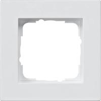 Рамка 1-постовая Gira E2 монтаж заподлицо чисто-белый шелковисто-матовый 0211225