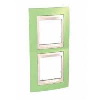 Рамка 2-постовая вертикальная Schneider Electric Unica Хамелеон MGU6.004V.563