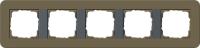 Рамка 5-постовая Gira E3 дымчатый/антрацит 0215426