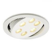 Светильник встраиваемый TRITON LED тепло-белый PowerLED 6x3W серебристый 113642