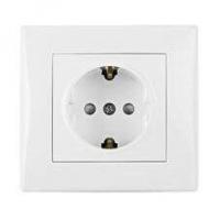 Розетка Schneider Electric Sedna с/з со шторками 16A 250V SDN3009121