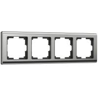 Рамка Werkel Metallic на 4 поста глянцевый никель WL02-Frame-04 4690389045936