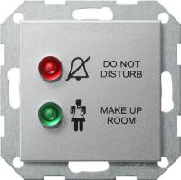 Лицевая панель Gira System 55 отображения статуса гостиничного номера алюминий 029726