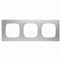 Рамка 3-постовая ABB Sky серебристый алюминий 2CLA857300A1301
