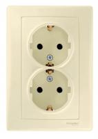 Розетка двойная Schneider Electric Sedna с/з без шторок 16A 250V SDN3000647