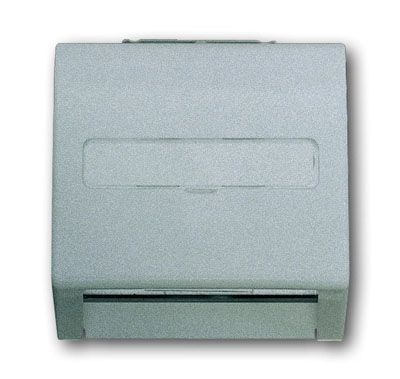 Накладка с суппортом для коммуникационных разъёмов и цоколей DCS от 1850 EB до 1876 EB, impuls, серебристый металлик Накладка с суппортом для коммуникационных разъёмов и цоколей DCS от 1850 EB до 1876 EB, impuls, серебристый металлик