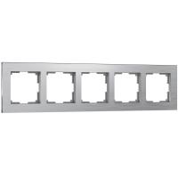 Рамка Werkel Aluminium на 5 постов алюминий WL11-Frame-05 4690389073670