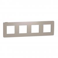 Рамка 4-постовая Schneider Electric Unica New NU280828