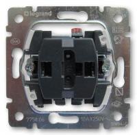 Выключатель одноклавишный Legrand Galea Life 10A 250V с подсветкой 775600