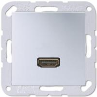 Розетка HDMI одинарная Jung A 500 алюминий MAA1112AL