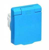 Розетка ABB Zenit с/з 16A 250V IP54 с крышкой винтовой зажим синий 2CLA328800A1701