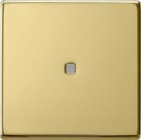Лицевая панель Gira System 55 выключателя одноклавишного с подсветкой латунь 0290604