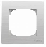 Рамка 1-постовая ABB Sky нержавеющая сталь 2CLA857100A1401