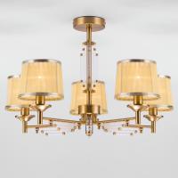 Потолочная люстра Eurosvet 60081/5 золотая бронза