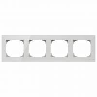 Рамка 4-постовая ABB Sky стекло белое 2CLA857400A3001