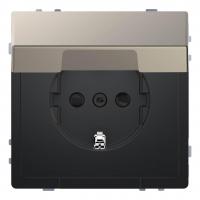 Розетка Schneider Electric Merten D-Life 16A с/з и крышкой MTN2310-6050