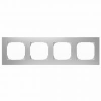 Рамка 4-постовая ABB Sky серебристый алюминий 2CLA857400A1301