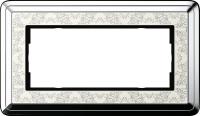 Рамка 2-модульная Gira ClassiX Art хром/кремовый 1002683