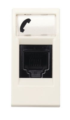Розетка RJ12 ABB Zenit 3 кат альпийский белый 2CLA211760N1101 Розетка RJ12 ABB Zenit 3 кат альпийский белый 2CLA211760N1101
