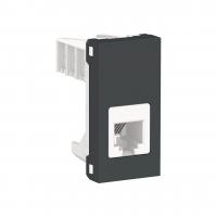 Розетка телефонная RJ12 одиночная Schneider Electric Unica Modular NU349154