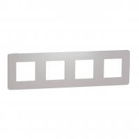 Рамка 4-постовая Schneider Electric Unica New NU280824
