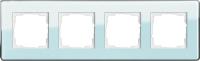 Рамка 4-постовая Gira Esprit салатовое стекло С 0214518