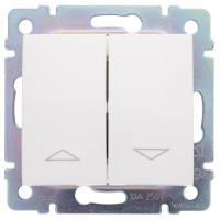 Переключатель управления жалюзи Legrand Valena Valena 10A 250V электрическая блокировка белый 774414