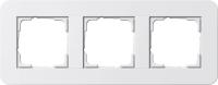 Рамка 3-постовая Gira E3 белый глянцевый 0213410