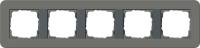 Рамка 5-постовая Gira E3 темно-серый/антрацит 0215423