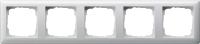 Рамка 5-постовая Gira Standard 55 чисто-белый глянцевый 021503